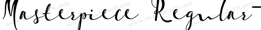 Masterpiece Regular字体转换
